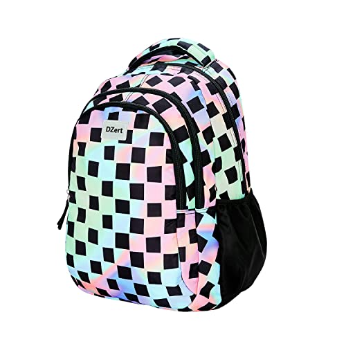 DZert Multi Square Stylish Fashion Ladies Backpack, School Bag for Girls, Backpack for Women, Water Resistant College Backpacks for Girls 27L - Image 2