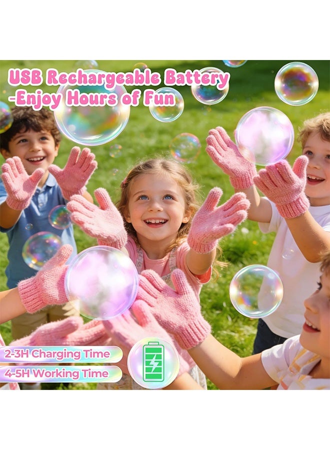 Onshine Smoke Bubble Machine, Elastic Bubble Fog Wand, Rechargeable Fog Bubble Machine with Lights & Sound, for Parties Outdoor Interactive Fun (Green) - Image 5
