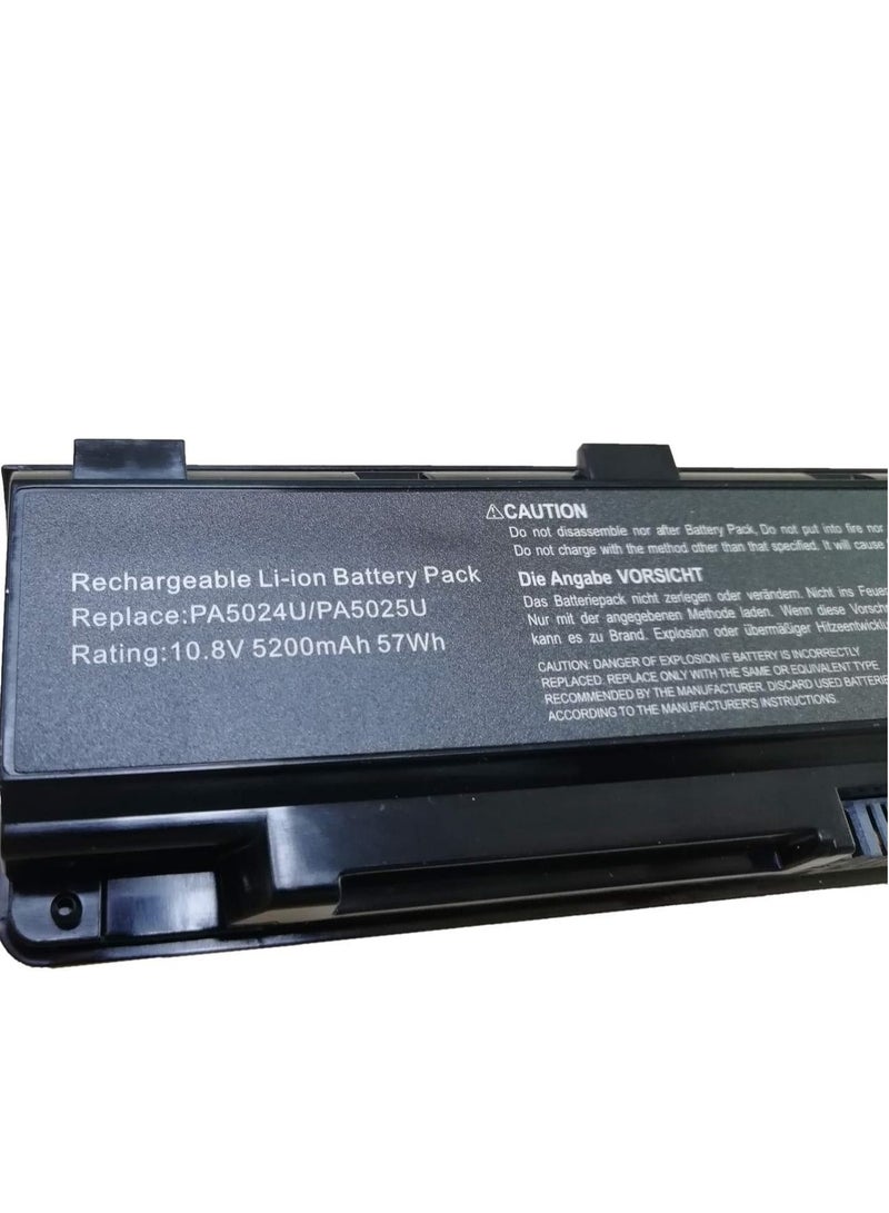بطارية لاب توب بديلة لتوشيبا PA5024U-1BRS PA5023U-1BRS PABAS260 PA5026U-1BRS PA5025U-1BRS PABAS262 PA5027U-1BRS PABAS259 وتوشيبا ستالايت C855 C850 L850 P850 10.8 فولت 5200 مللي امبير في الساعة  - Image 4