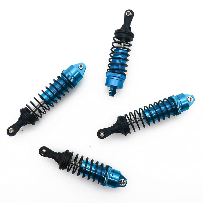 RCAWD BIG BORE صدمة RC لـ SLASH 4WD 4x4 ترقيات الأجزاء 1/10 Stampede 4WD 4x4 Hoss 4WD 4x4 Rustler 4WD 4x4 4PCS الصدمات الخلفية الأمامية الكاملة المصنوعة من الألومنيوم الاستبدال 5862 (الأزرق) - Image 5