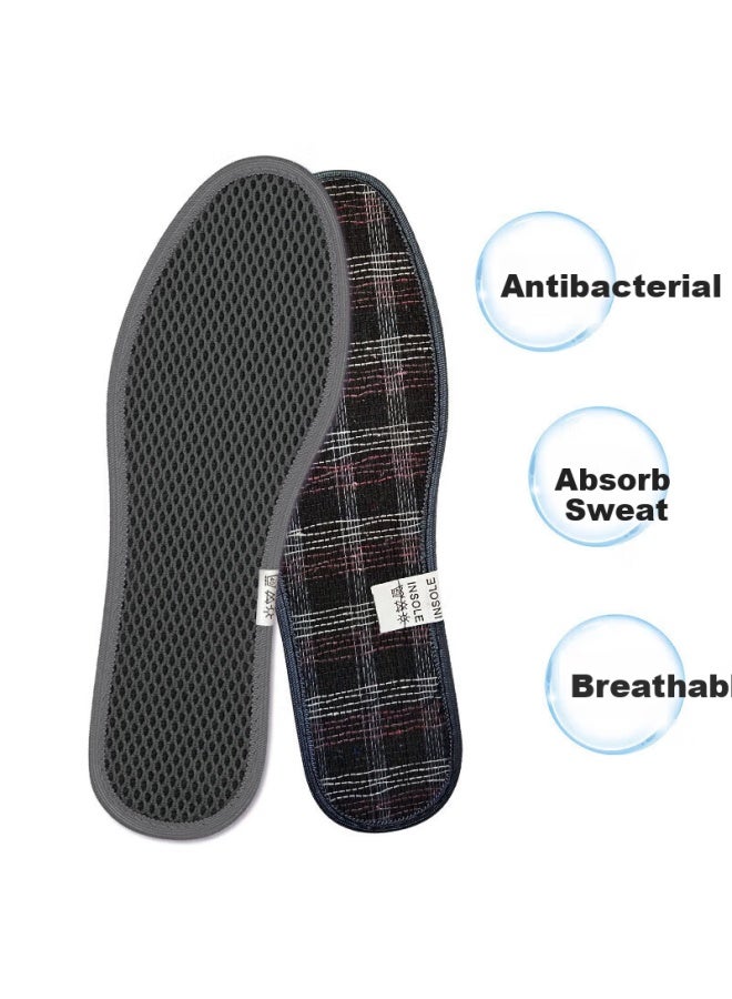 Footoppo Odor-resistant Insoles For Men, Summer Sports Military Training Ultra-soft Breathable Sweat-absorbing Anti-sweat Foot Insoles For Men's Leather Shoes Soft Sole Shoe Inserts - Image 3