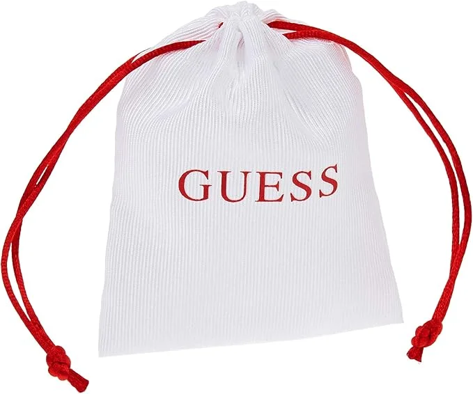 GUESS LADY ER COIN LOGO STUD SLV