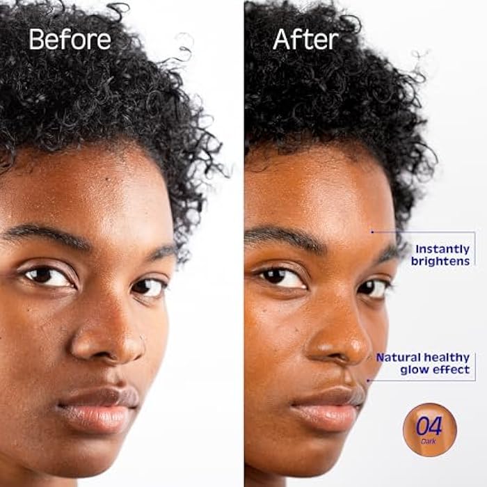 LA CRIQUE Hydrating Tinted Serum - Lightweight Face Foundation with Hyaluronic Acid & Prickly Pear - Buildable Coverage - Dry Skin - Vegan Friendly & Cruelty-Free - Shade 04 Deep - 1 fl oz - Image 3