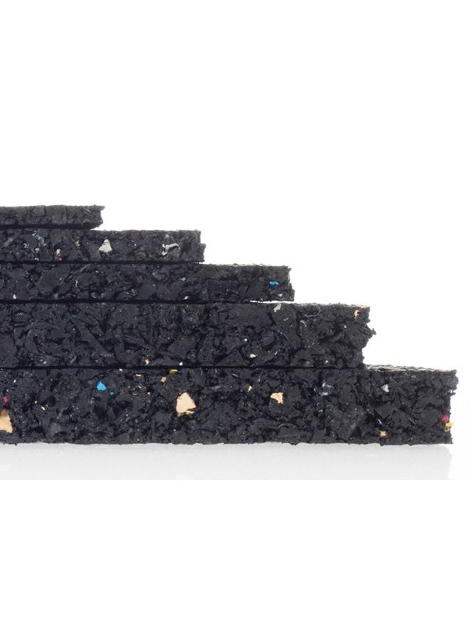 SAI Rubber mat roll 10mm thickness 10mx1.2m size black color suitable for all flooring underlayment reduce noise and vibration