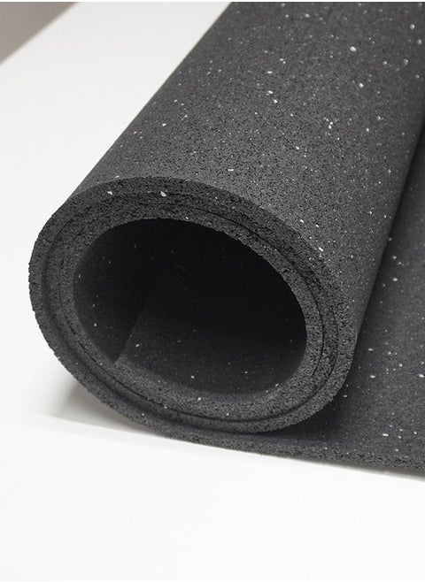 SAI Rubber mat roll 10mm thickness 10mx1.2m size black color suitable for all flooring underlayment reduce noise and vibration
