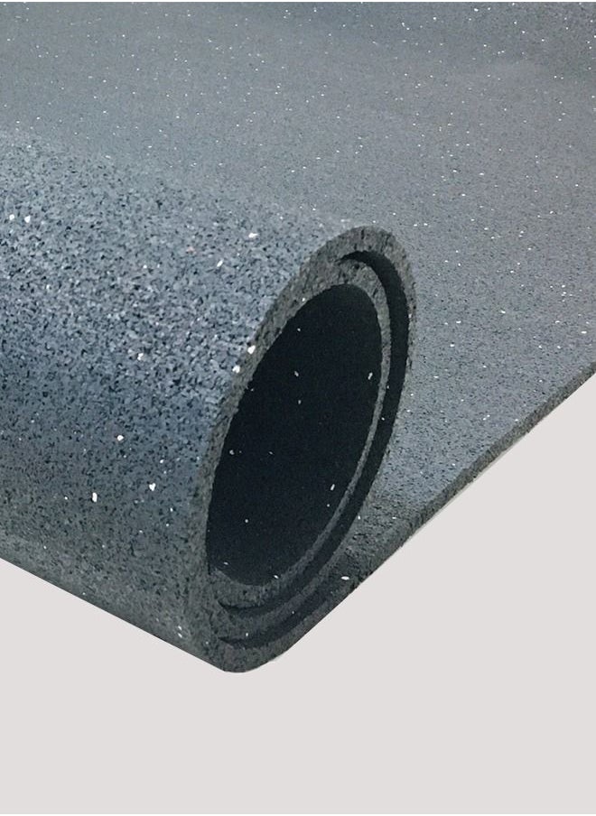 SAI Rubber mat roll 10mm thickness 10mx1.2m size black color suitable for all flooring underlayment reduce noise and vibration