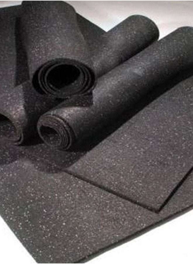 SAI Rubber mat roll 10mm thickness 10mx1.2m size black color suitable for all flooring underlayment reduce noise and vibration