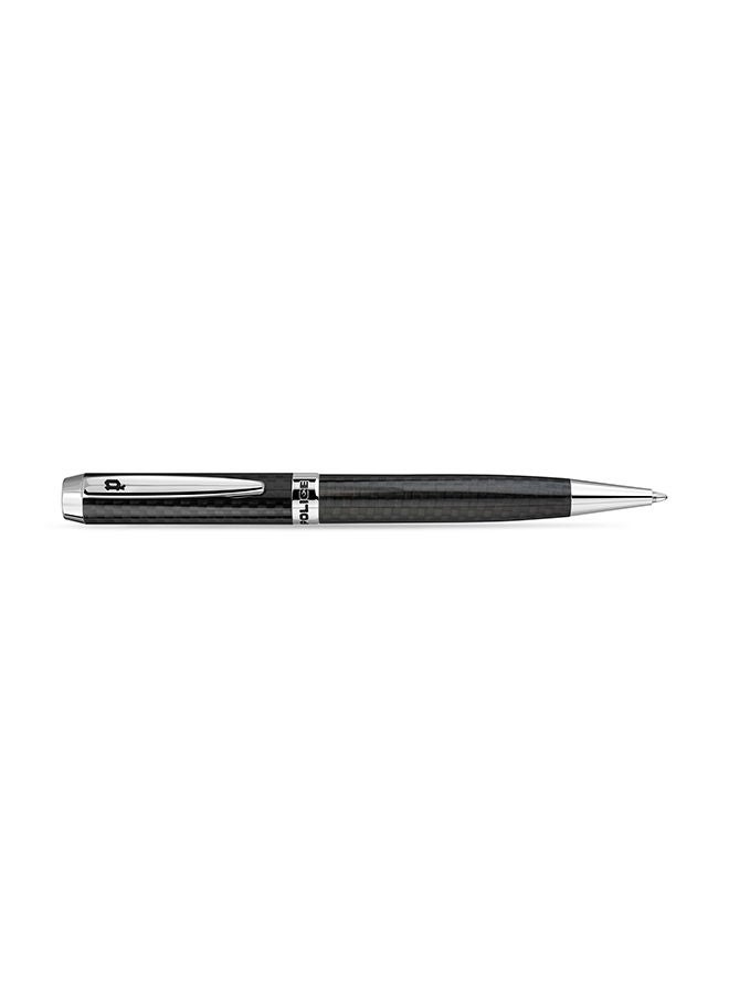 POLICE Cremona Pen Unisex Black Carbon & Silver - Image 3