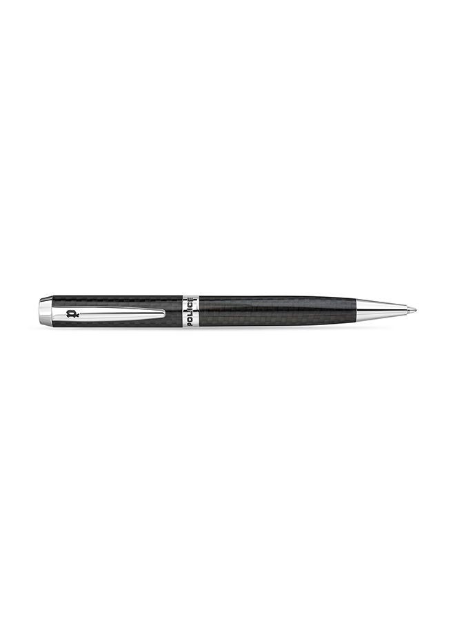 POLICE Cremona Pen Unisex Black Carbon & Silver - Image 2