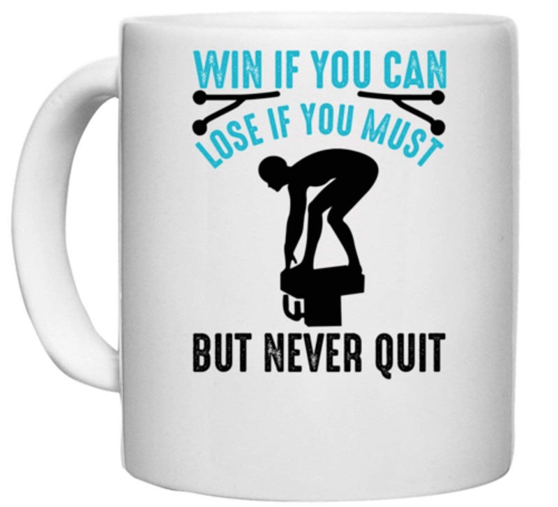 UDNAG White Ceramic Coffee/Tea Mug 'Hard Work | Win if' Perfect for Gifting [330ml] - Image 5