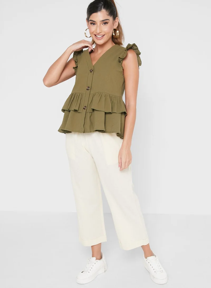 Ginger Front Tie Detail Pants