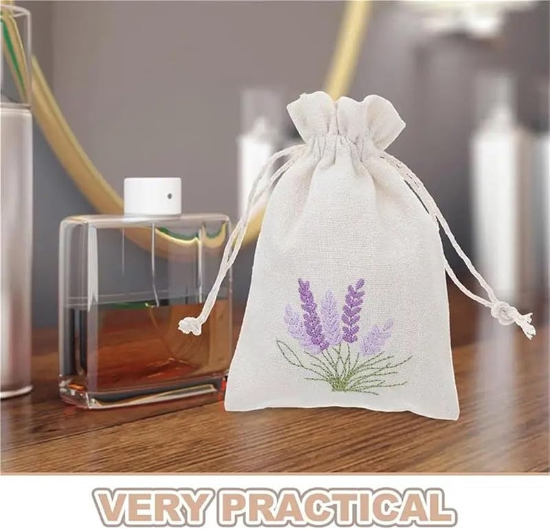 Lavender Sachet Drawstring Bags 20 Pcs Small Gift Pouches For Car Perfume Gifts - Image 5
