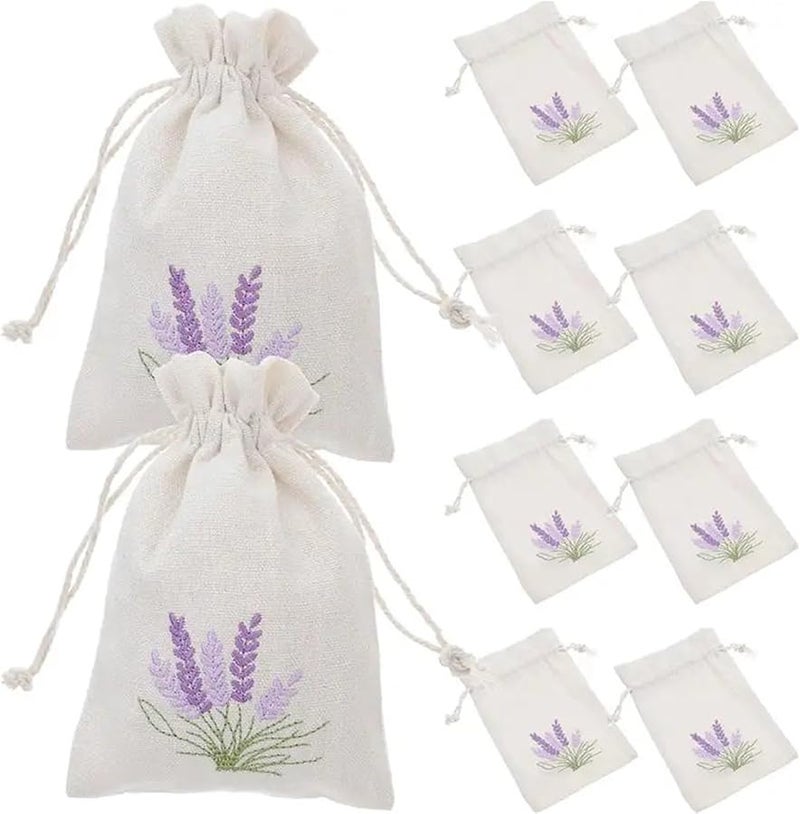 Lavender Sachet Drawstring Bags 20 Pcs Small Gift Pouches For Car Perfume Gifts - Image 2