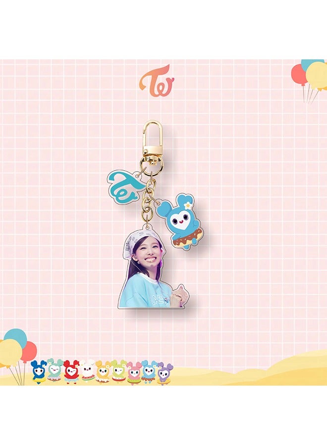 NIBEMINENT TWICE Acrylic Keychain Bag Pendant 