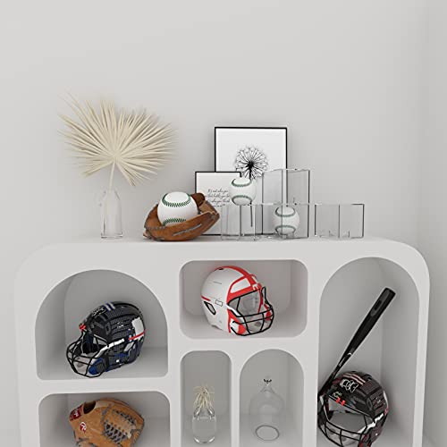 VOLEAAR 4 Pack Baseball Display Case, UV Protected Acrylic Square Baseball Holder, Clear Cube Autograph Memorabilia Ball Display Cases, Official Size Baseball Display Box for Boy - Image 5