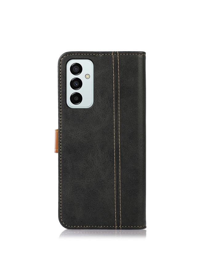 اس-توب جراب لهاتف Samsung Galaxy M23 5G / F23 5G جراب هاتف من الجلد بخيوط الخياطة - Image 3