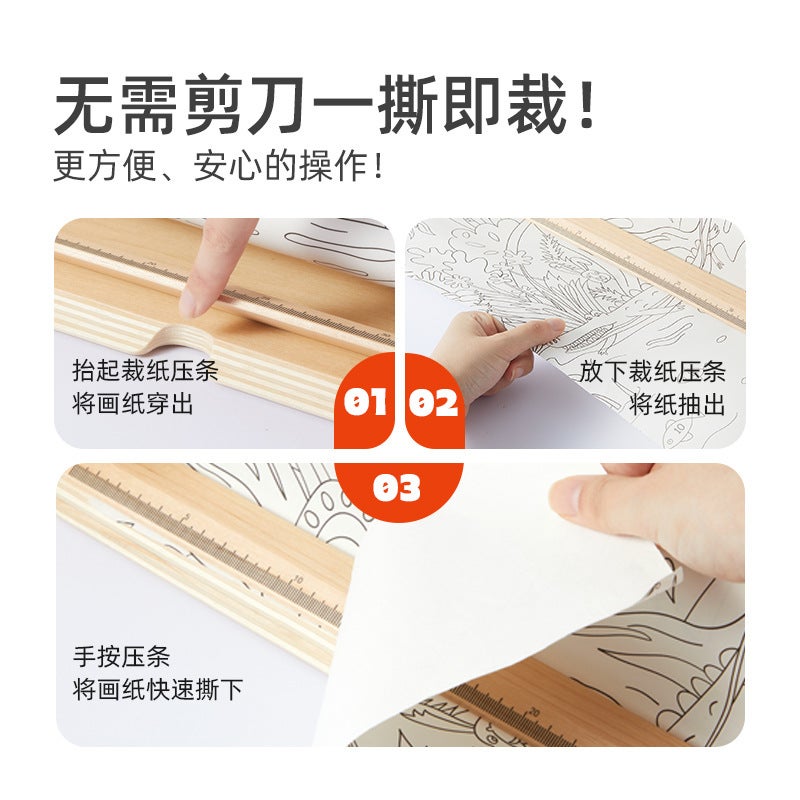 Mideer Desktop Scroll Rack for Kids Drawing Paper Holder - Image 3