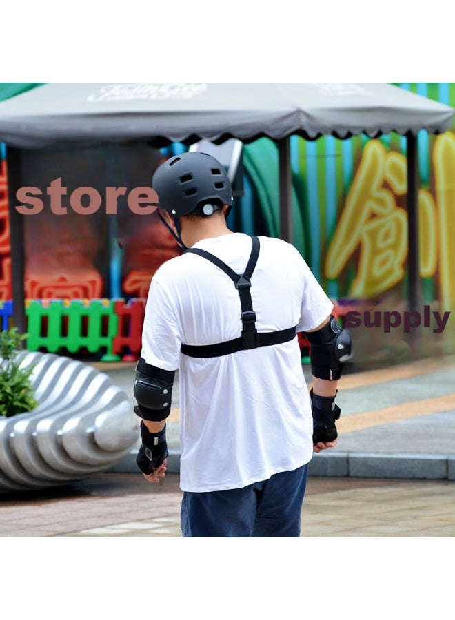 MAXCAM ماكس كام مناسب لكاميرات الحركة Dji Osmo Action 5 4 3 2، حزام صدر، تركيب صدر، حزام كتف قابل للتعديل، متوافق مع ملحقات Gopro 13 Hero 12 - Image 4