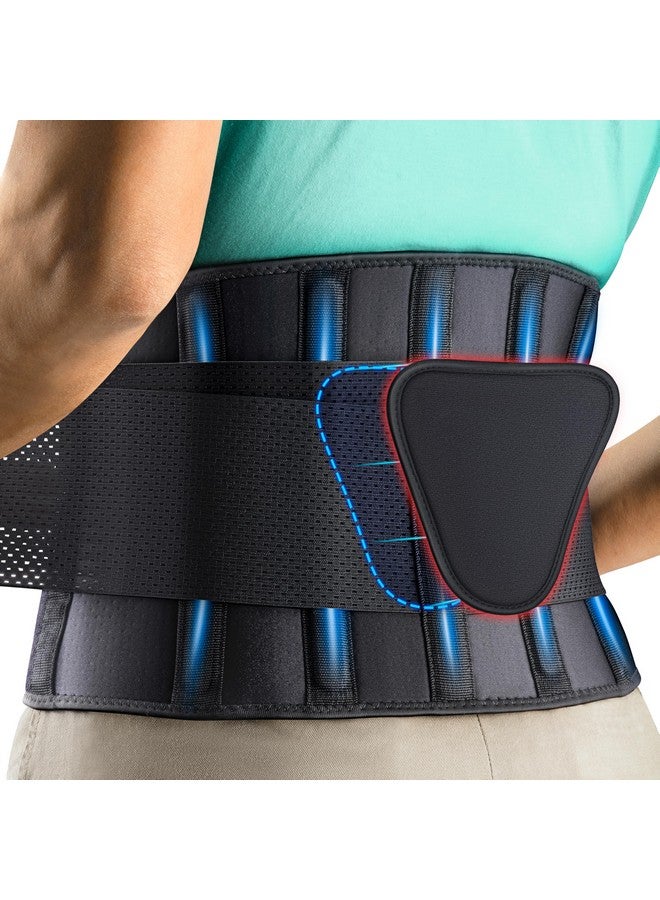 FEATOL FEATOL Back Support Belt for Men & Women,Lumbar Belt for Lower Back Pain,Breathable Back Brace with Lumbar Pad for Scoliosis, Herniated Disc, Sciatica, Heavy Lifting & Working(Waist Size:68"-74.8")  - Image 1