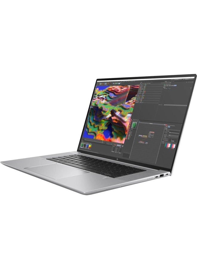 HP حاسوب محمول Zbook Studio 16 G9 للأعمال مع شاشة WUXGA بحجم 16 بوصة، معالج Core i7-12800H/32GB RAM/1TB SSD/رسومات NVIDIA RTX لمحطات العمل الاحترافية/Windows 11 Pro فضي - Image 2