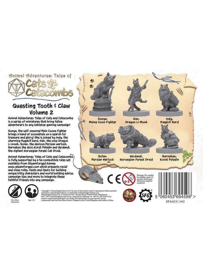 ألعاب ستيم فوجد مغامرات الحيوانات من Steamforged Games: القطط والسراديب المتوافقة مع الإصدار الخامس، المجلد الثاني - Image 2