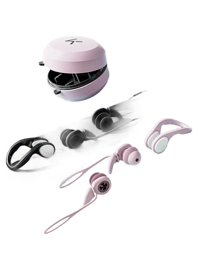 Keep Swimming Earplugs, Waterproof, Non-Acoustic, Professional Anti-Choking, Water-Proof, Prevent Otitis Media, Essential For Children'S Bathing Equipment, Pink - Image 1