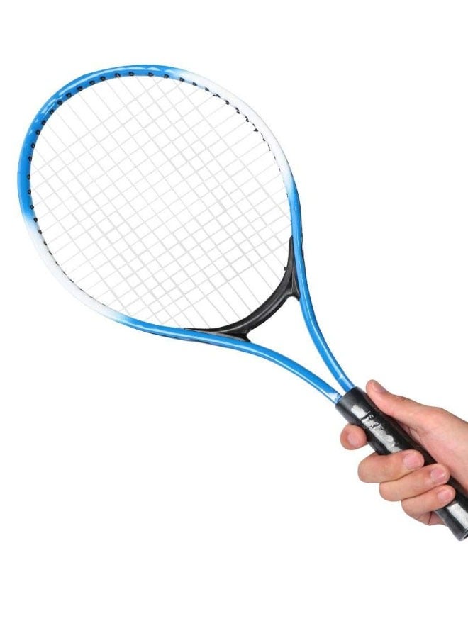 ZCM-HAPPY Single Tennis Racket Beginner Competition Training Set with Carry Bag for Adults Student Women Men Black - Image 1