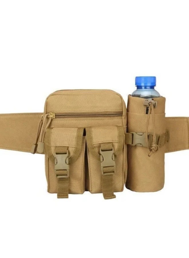 Generic 2024 Tactical Running Waist Bag Outdoor Sports Waterproof Men's Mountain Climbing Waist Pouch Functional Sling Bag For Running-Color:The Desert Digital  - Image 3