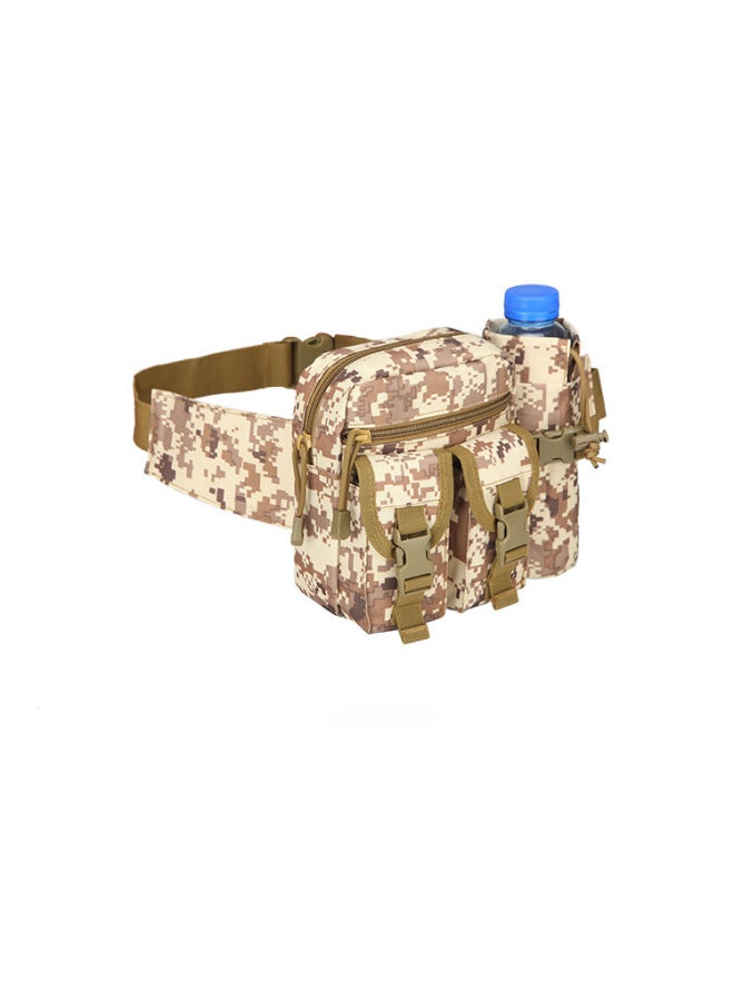 Generic 2024 Tactical Running Waist Bag Outdoor Sports Waterproof Men's Mountain Climbing Waist Pouch Functional Sling Bag For Running-Color:The Desert Digital  - Image 1