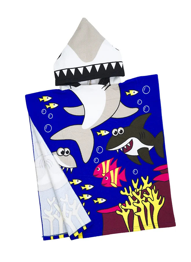 بيبي كلو Shark Kids Hooded Bath Towel