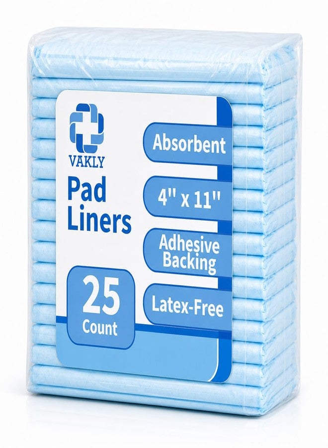 Vakly Postpartum Panty Liner Pads 4" x 11" (25 Pack) - Large Super Absorbent Maternity Pad Liners for Overnight Leak Protection, Incontinence Booster Pads with Adhesive (25, Count) - Image 5