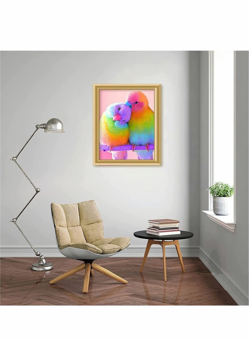 Excefore Color Parrot 5D Full Drill Diamond Art Painting Kit for Kids Crystal Rhinestone Painting Accessories Embroidery Paint with Diamond 12 x 16 Inch - Image 4