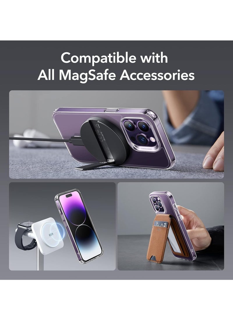 Generic Magsafe Case for iPhone 14 Pro Max Magsafe Clear Cover Magnetic Wireless Charging Support, Shockproof Protection, Scratch-Resistant foriPhone 14 Pro Max - Clear  - Image 5