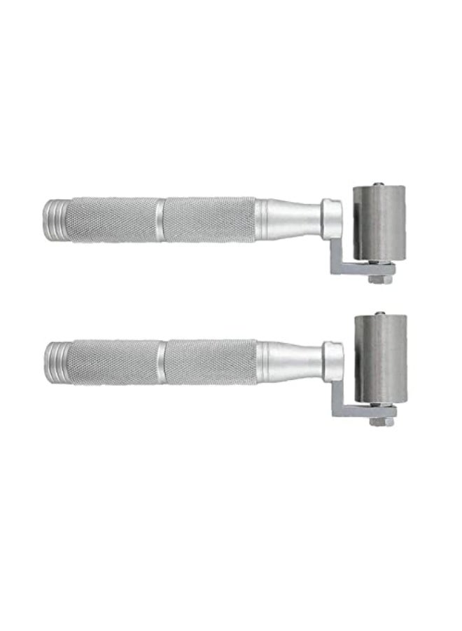 Hand Tool Stainless Steel Wallpaper Roller Home Decoration Building Seam Smooth Tool 2PCS Hand Tool - Image 3