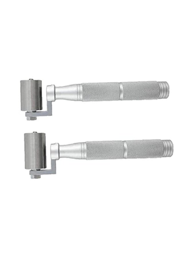 Hand Tool Stainless Steel Wallpaper Roller Home Decoration Building Seam Smooth Tool 2PCS Hand Tool - Image 1