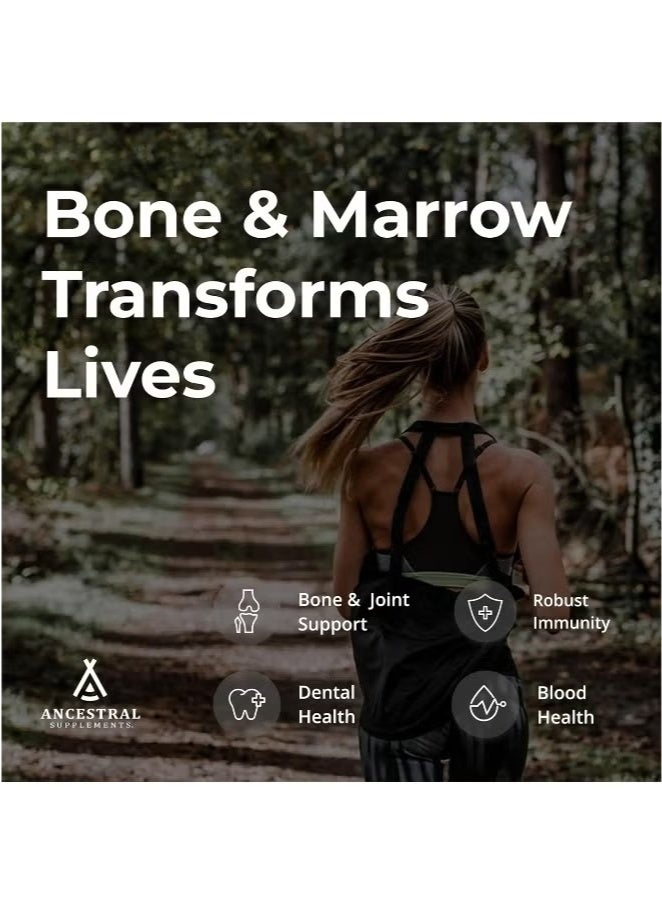 Ancestral Supplements Grass Fed Beef Bone and Marrow Supplement, Whole Bone Extract - 180 Capsules - Image 3