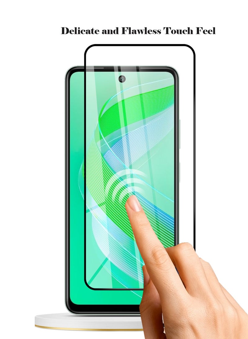 Techie حماية شاشة زجاجية مقساة HD بصلابة 10H تغطي بالكامل لهاتف Infinix Smart 8 - مضادة للخدوش، مضادة لبصمات الأصابع، وتقنية خالية من الفقاعات - Image 5