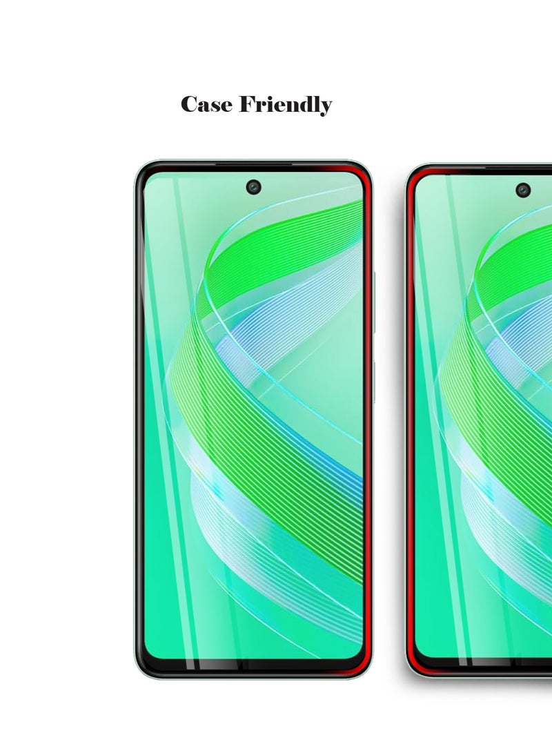 Techie حماية شاشة زجاجية مقساة HD بصلابة 10H تغطي بالكامل لهاتف Infinix Smart 8 - مضادة للخدوش، مضادة لبصمات الأصابع، وتقنية خالية من الفقاعات - Image 3