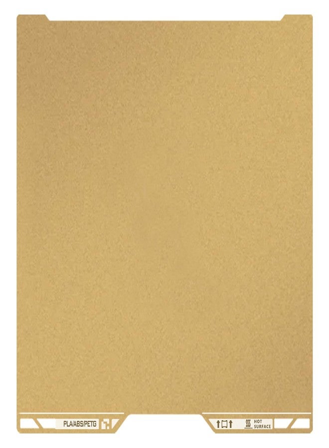 Sahvaim Same as OEM for Bambu H2D/H2S Textured PEI Plate with QR Code, 355x346mm Double Sided Flexible Spring Steel Magnetic Platform Print Bed PEI Sheet for Bambu Lab H2D/H2S 3D Printer(Gold) - Image 1
