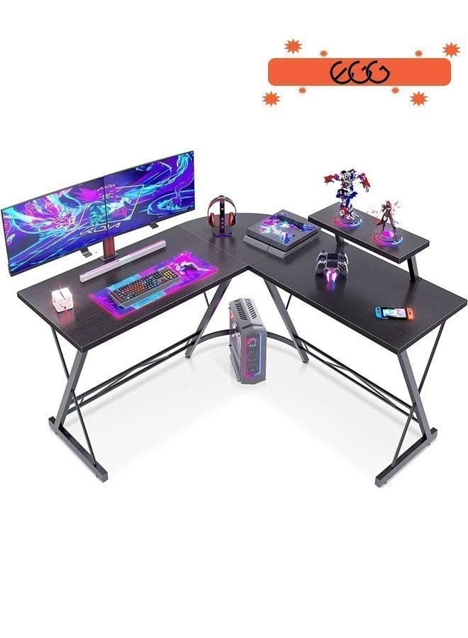 EGG PRO 2-in-1 Adjustable Gaming Desk and Chair Set, L-Shaped Computer Office Desk Combo with Cushion and Headrest, Ergonomic Workstation Easy to Assemble - Image 4