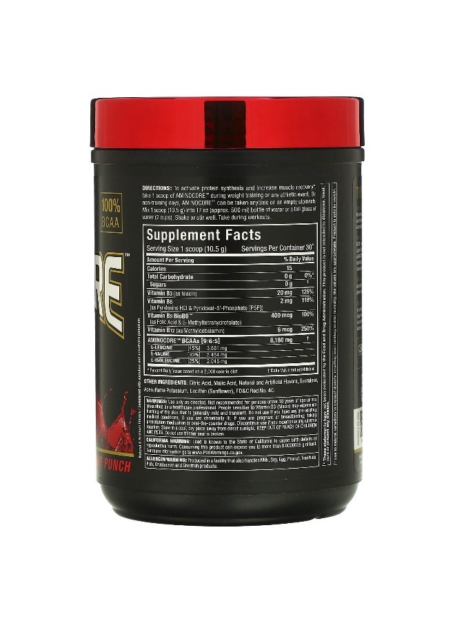 Allmax - ALLMAX, AMINOCORE™ BCAA, Fruit Punch, 0.69 lbs (315 g) - Image 1