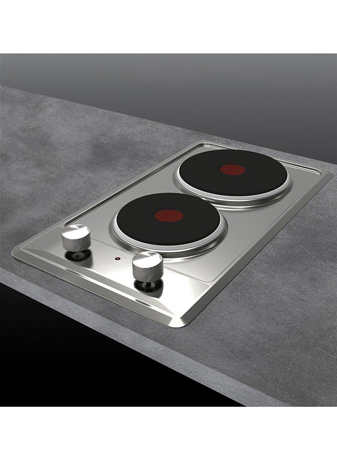 GLEMGAS Built-In Domino 2 Rapid Electric Plates Front Control Steel - Image 2