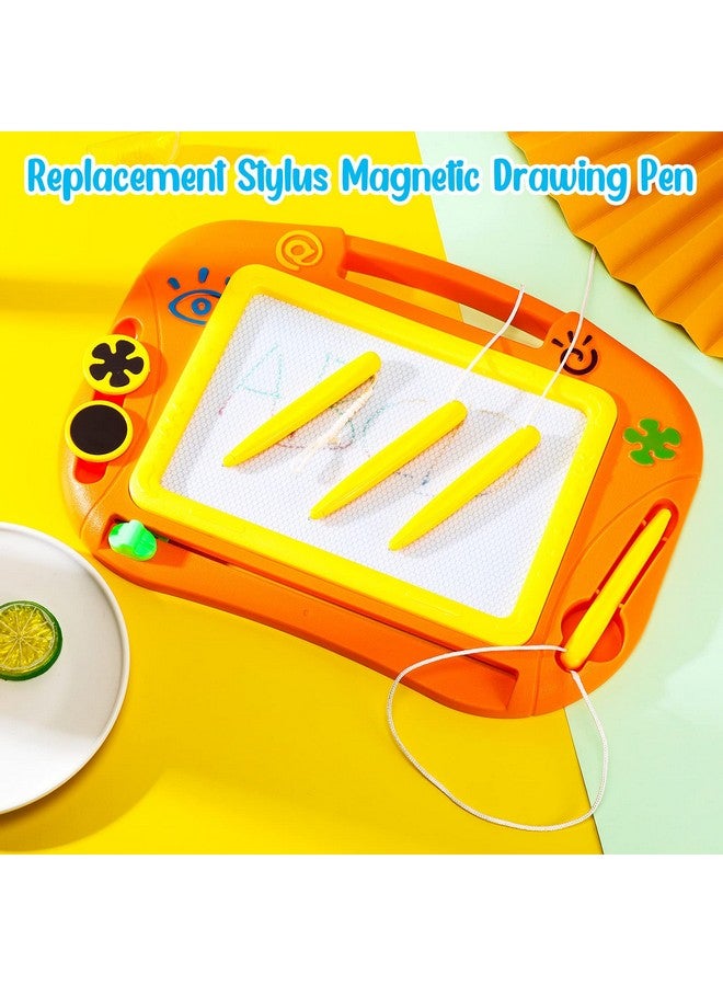 Sumind 3 Pieces Magnetic Drawing Pen Replacement Magnapad Doodle Stylus Pen With Rope Magnetic Board Pen For Play Magnapad Magnetic Drawing Board And Magnapad (Yellow) - Image 4
