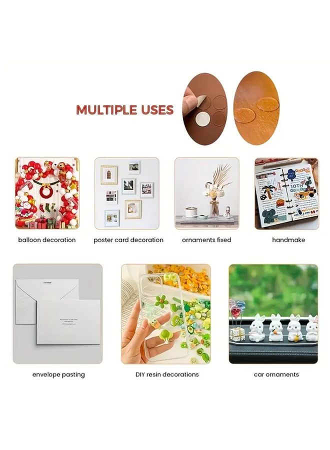 600pcs 10mm Transparent Glue Dots Removable No Residue Putty For DIY Crafts Decorations - Image 5