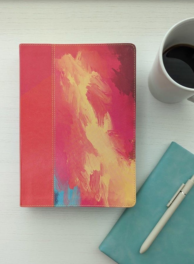 Tyndale NLT Courage For Life Study Bible for Women (LeatherLike, Fierce Pink, Indexed, Filament Enabled) - Image 2