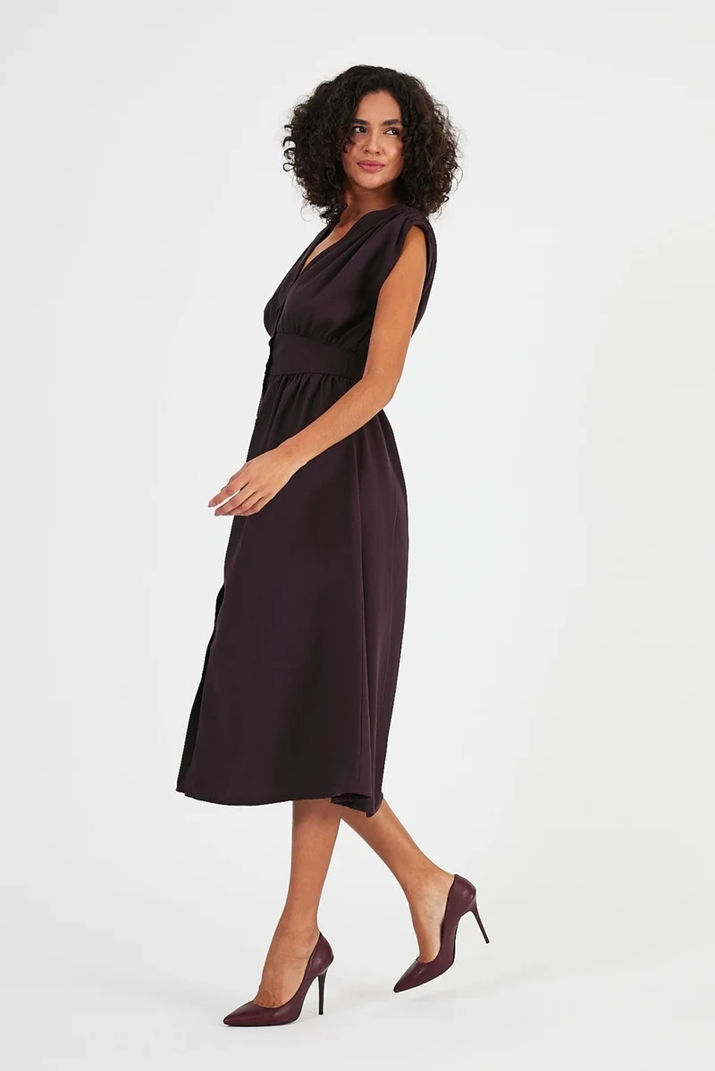 الكسندر جاردي Button Front Midi Dress