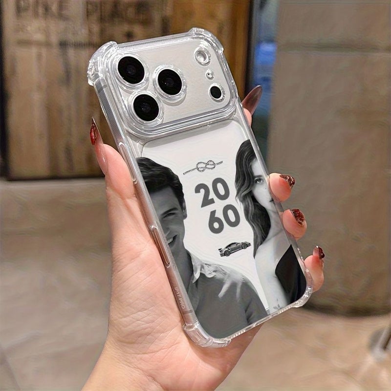 غطاء هاتف أنيق متعدد الألوان 1 متوافق مع iPhone 13 Pro، غطاء خلفي شفاف ناعم مقاوم للسقوط - Image 2