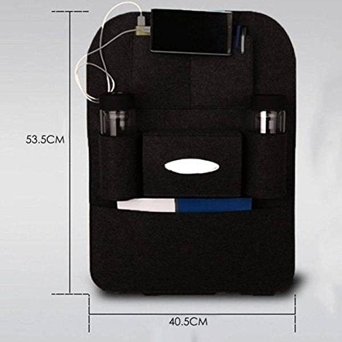 PRIKNIK Car Seat Back Multi Pocket Storage Bag Organizer Holder Hanger Accessory -Compatible with T-oyota I-nnova Type 4 (2014-2015) - Image 4