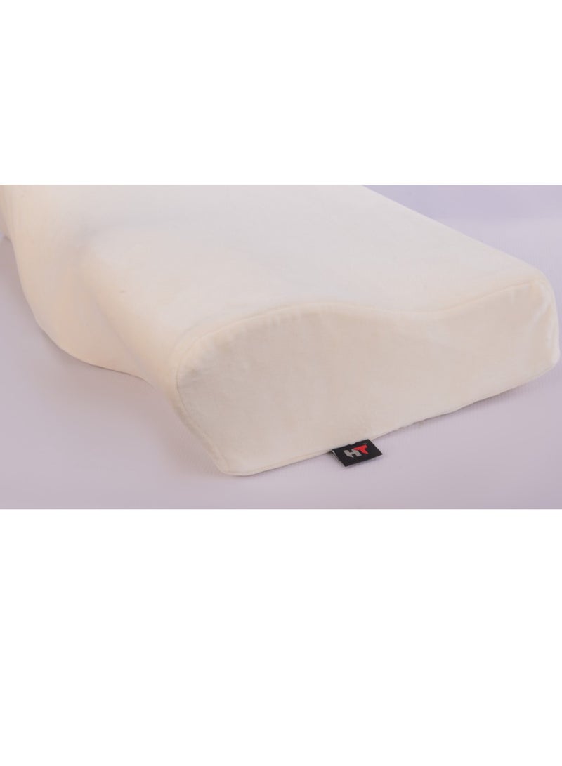 HT Medical memory foam bed pillow, neck pillow for orthopedic support for better sleep at home and in the bedroom, white - Image 4