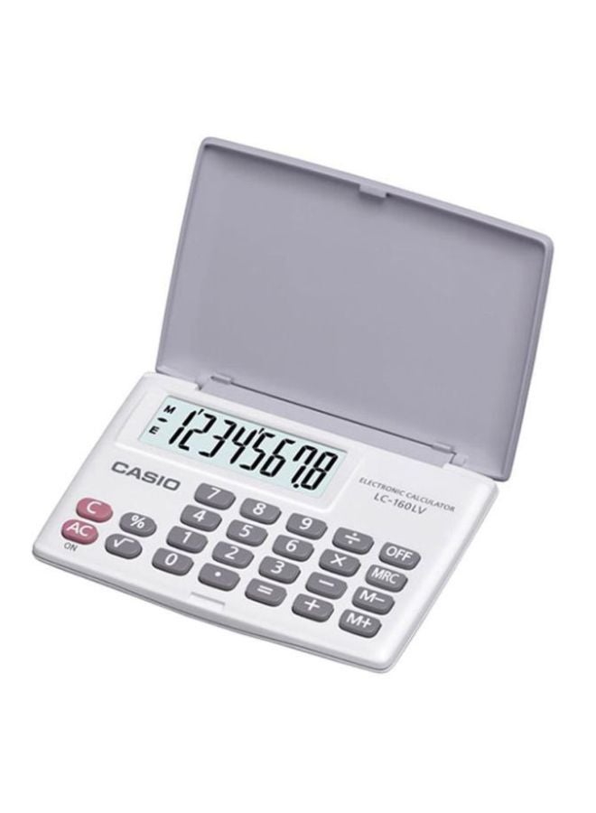 كاسيو آلة حاسبة محمولة طراز LC-160LV-WE-W-DH أبيض - Image 2